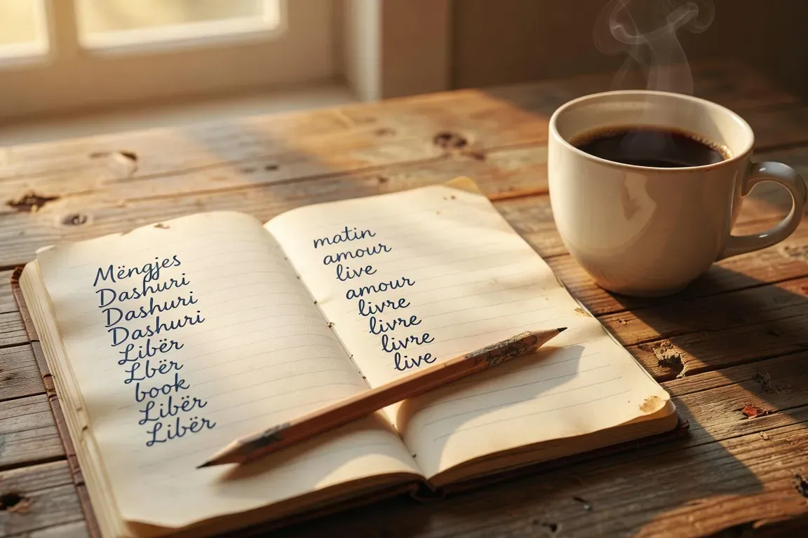 Carnet phrases albanais