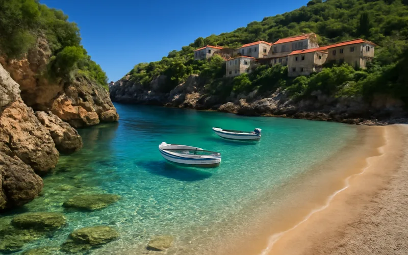 Crique de Himara vue du sentier